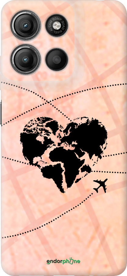 Силиконовый чехол Путешествуй для Motorola Moto G15 Power - 4607u-4044 изображение 