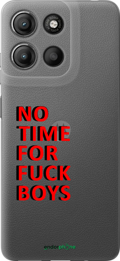 Силіконовий чехол Немає часу для Motorola Moto G15 Power - 4635u-4044 изображение 