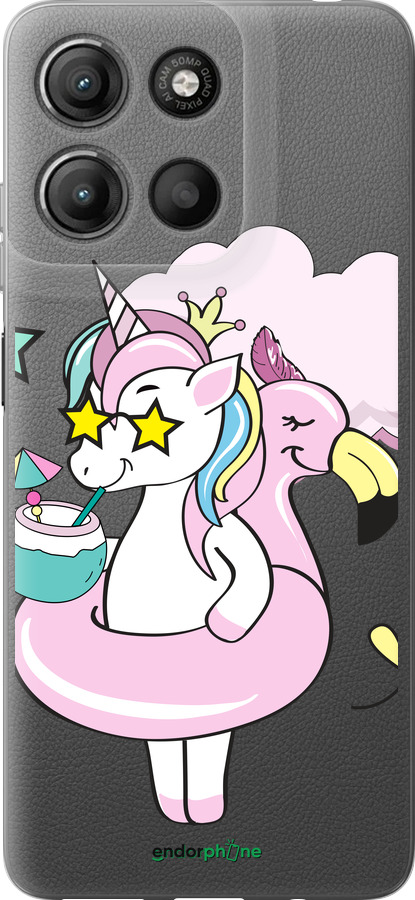 Силиконовый чехол Crown Unicorn для Motorola Moto G15 Power - 4660u-4044 изображение 