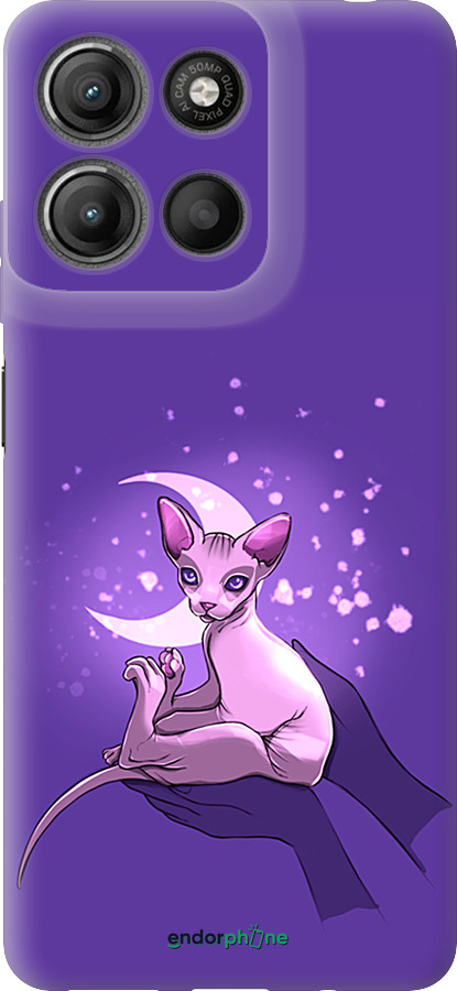 Силиконовый чехол Кот2 для Motorola Moto G15 Power - 4676u-4044 изображение 