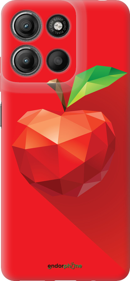 Силиконовый чехол Яблоко для Motorola Moto G15 Power - 4696u-4044 изображение 