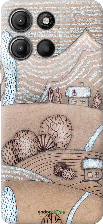 Силиконовый чехол Сказочные холмы для Motorola Moto G15 Power - 4749u-4044 изображение 