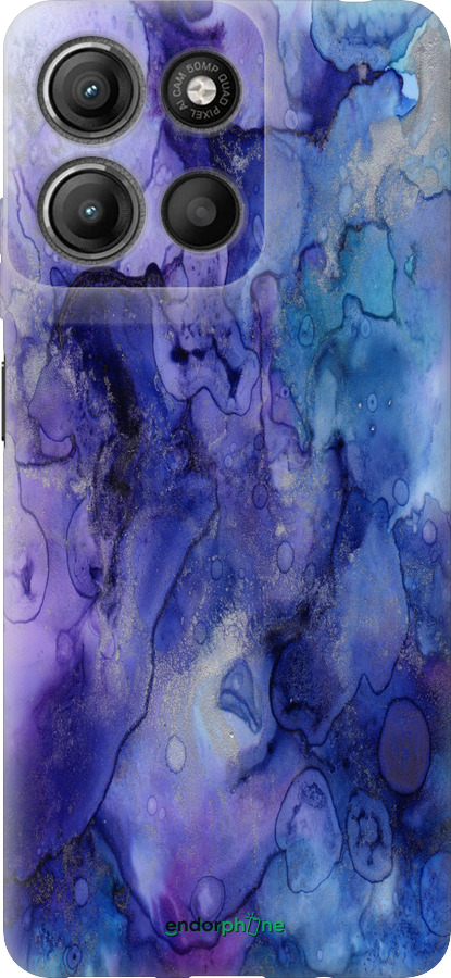 Силиконовый чехол Мрамор 7 для Motorola Moto G15 Power - 4802u-4044 изображение 