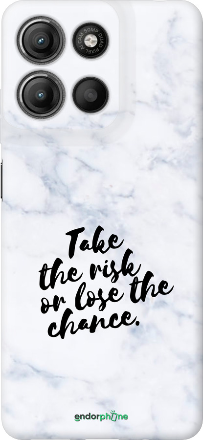 Силиконовый чехол Рискнуть или потерять шанс для Motorola Moto G15 Power - 4866u-4044 изображение 