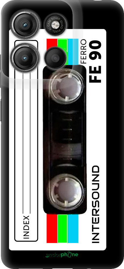 Силиконовый чехол Кассета с90 для Motorola Moto G15 Power - 4894u-4044 изображение 