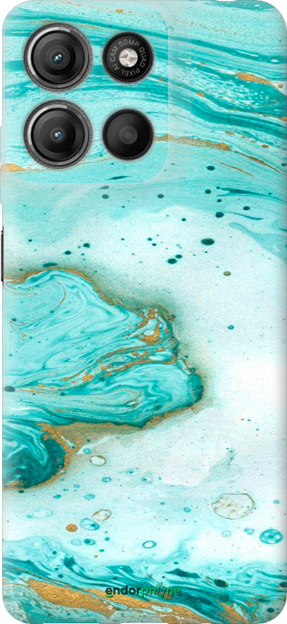 Силиконовый чехол Мраморный для Motorola Moto G15 Power - 4895u-4044 изображение 