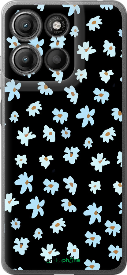 Силиконовый чехол Цветочный для Motorola Moto G15 Power - 4900u-4044 изображение 