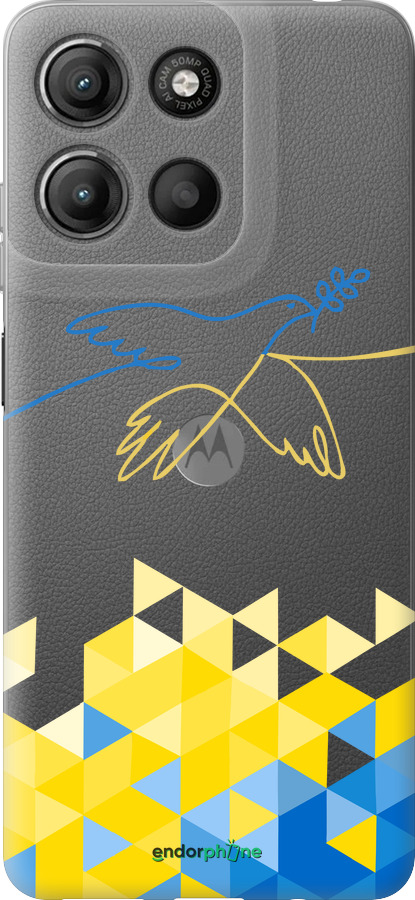 Силиконовый чехол Птица мира для Motorola Moto G15 Power - 5231u-4044 изображение 