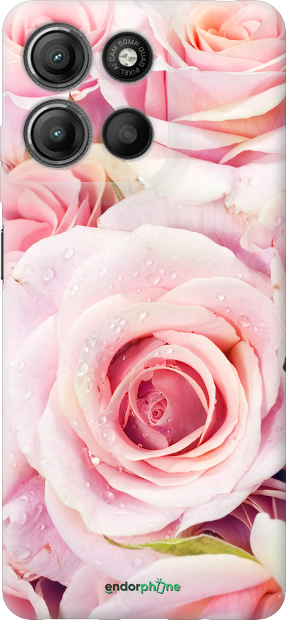 Силіконовий чехол Троянди для Motorola Moto G15 Power - 525u-4044 изображение 