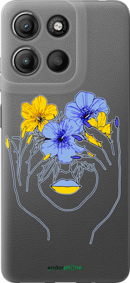 Силиконовый чехол Девушка v4 для Motorola Moto G15 Power - 5276u-4044 изображение 