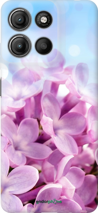 Силиконовый чехол Сирень для Motorola Moto G15 Power - 527u-4044 изображение 