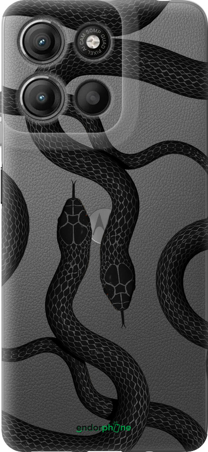 Силиконовый чехол Змеи для Motorola Moto G15 Power - 5473u-4044 изображение 
