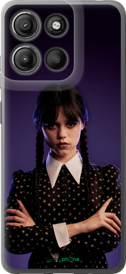 Силіконовий чехол Wednesday v3 для Motorola Moto G15 Power - 5517u-4044 изображение 