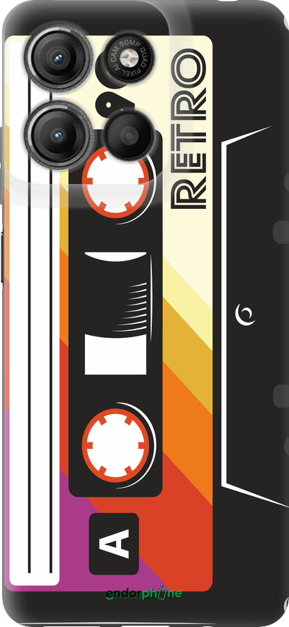 Силиконовый чехол Кассета с90 v4 для Motorola Moto G15 Power - 5532u-4044 изображение 