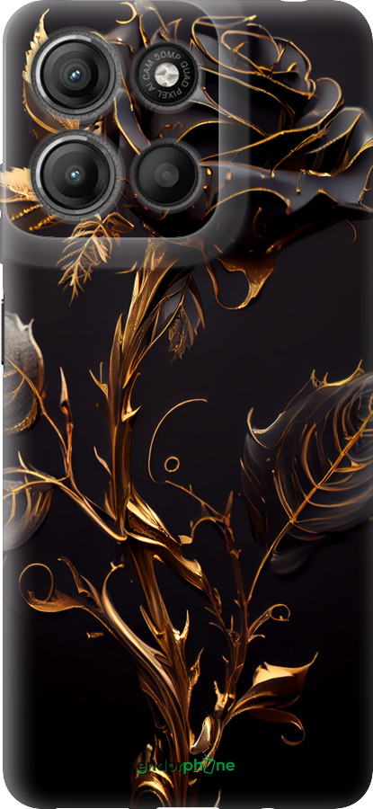 Силиконовый чехол Роза 3 для Motorola Moto G15 Power - 5552u-4044 изображение 