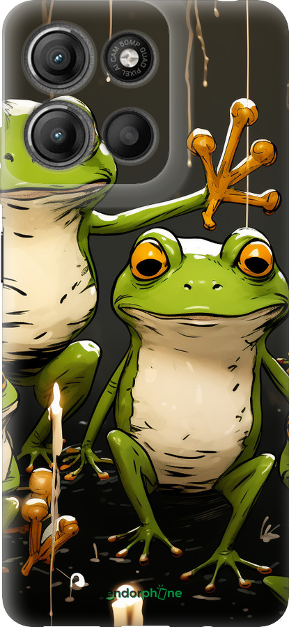 Силиконовый чехол Жабки 2 для Motorola Moto G15 Power - 5657u-4044 изображение 