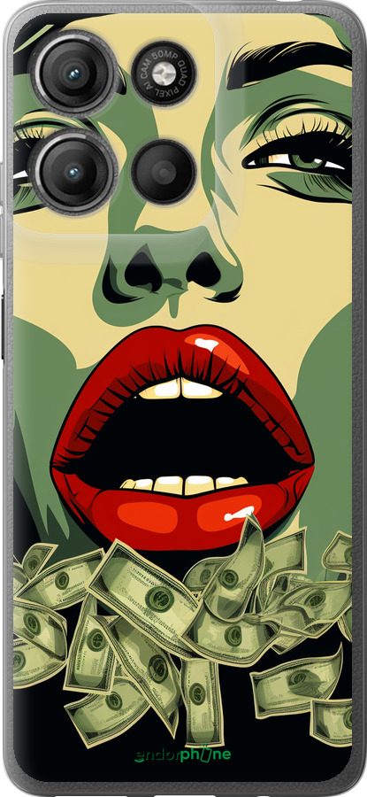 Силиконовый чехол Big money 2 для Motorola Moto G15 Power - 5668u-4044 изображение 