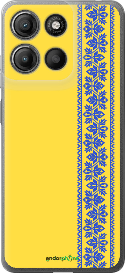 Силіконовий чехол Вишиванка 4 для Motorola Moto G15 Power - 569u-4044 изображение 