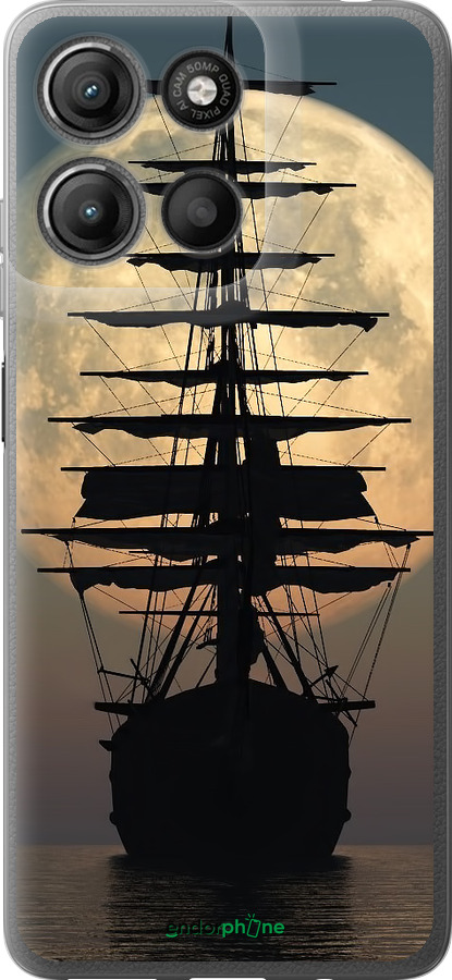 Силиконовый чехол Корабль для Motorola Moto G15 Power - 5998u-4044 изображение 