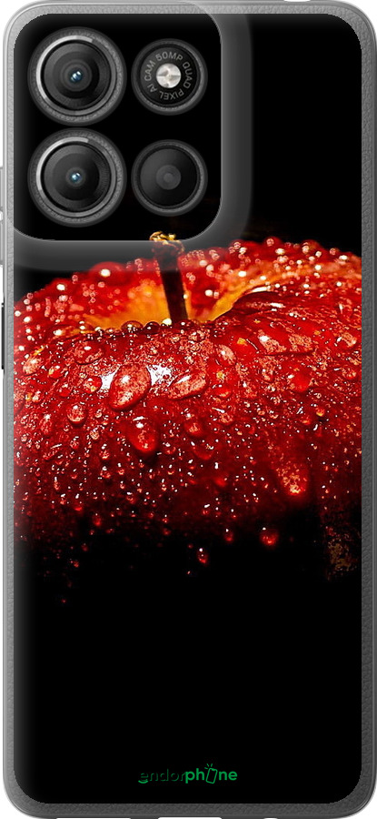 Силиконовый чехол Яблоко для Motorola Moto G15 Power - 6022u-4044 изображение 