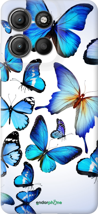 Силіконовий чехол Метелики для Motorola Moto G15 Power - 6023u-4044 изображение 