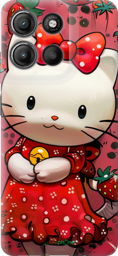 Силиконовый чехол hello kitty1 для Motorola Moto G15 Power - 6036u-4044 изображение 