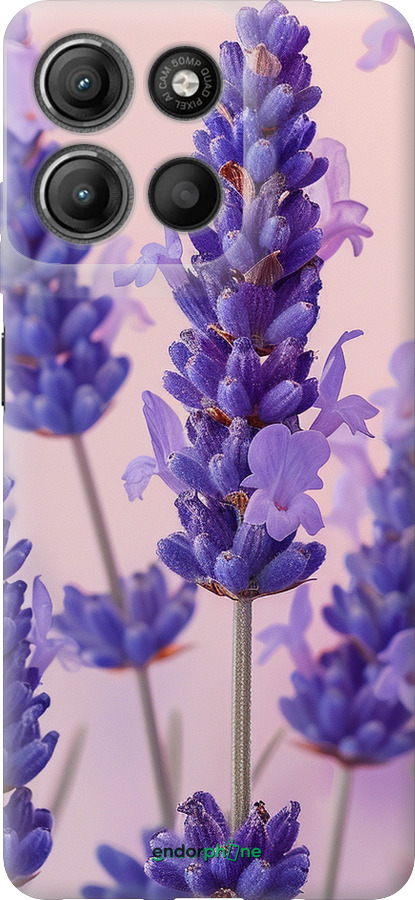 Силиконовый чехол Лаванда для Motorola Moto G15 Power - 6037u-4044 изображение 