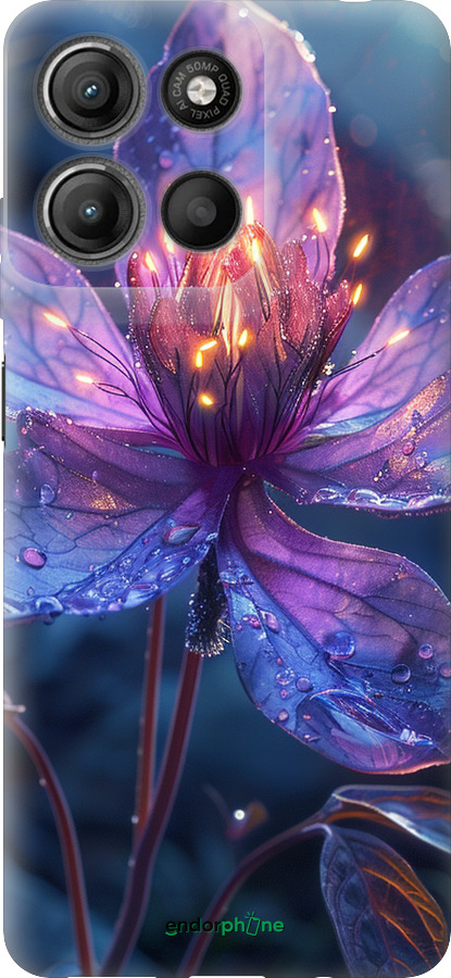 Силіконовий чехол Магічна квітка для Motorola Moto G15 Power - 6038u-4044 изображение 