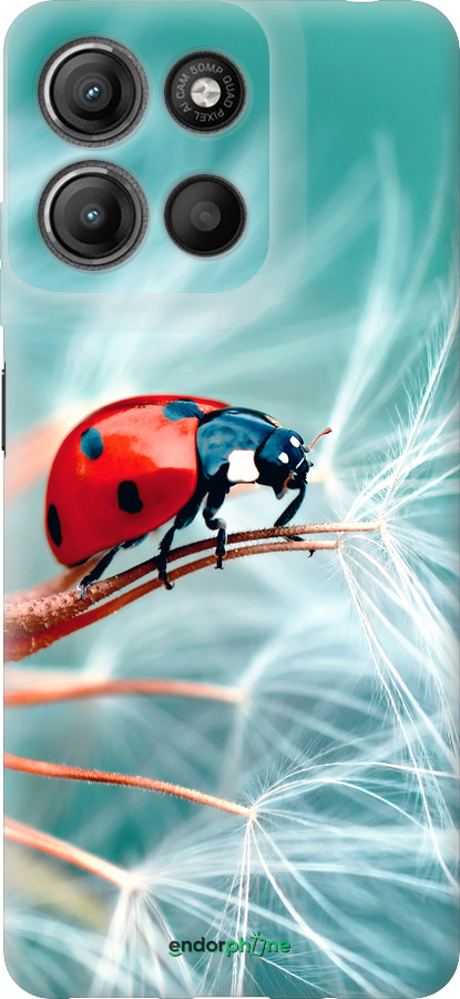 Силиконовый чехол Божья коровка для Motorola Moto G15 Power - 6049u-4044 изображение 