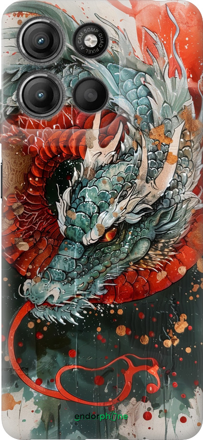 Силиконовый чехол Стихия огня для Motorola Moto G15 Power - 6101u-4044 изображение 