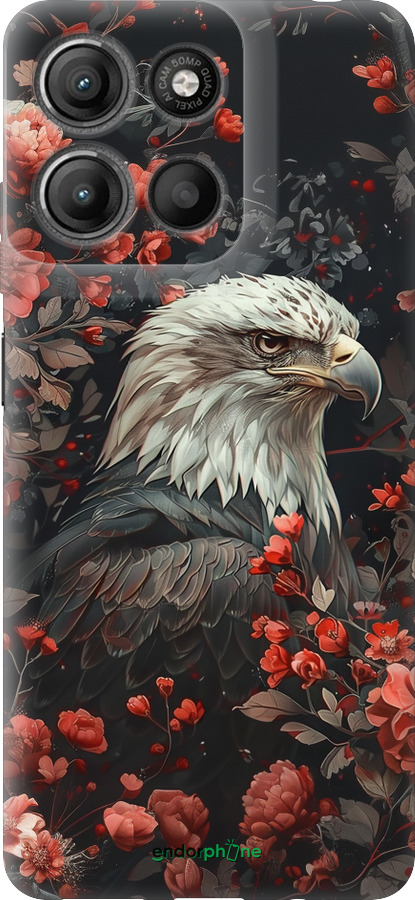 Силіконовий чехол Квітковий вартовий для Motorola Moto G15 Power - 6102u-4044 изображение 