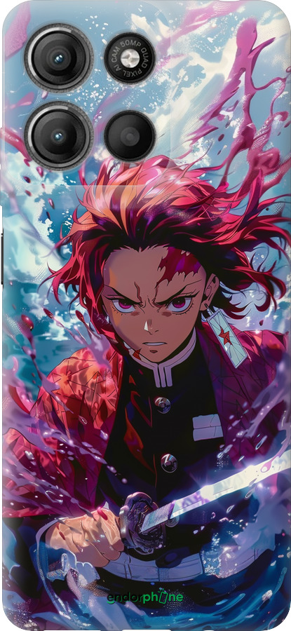 Силіконовий чехол Танджиро Камадо: Клинок, що розсікає демонів для Motorola Moto G15 Power - 6111u-4044 изображение 