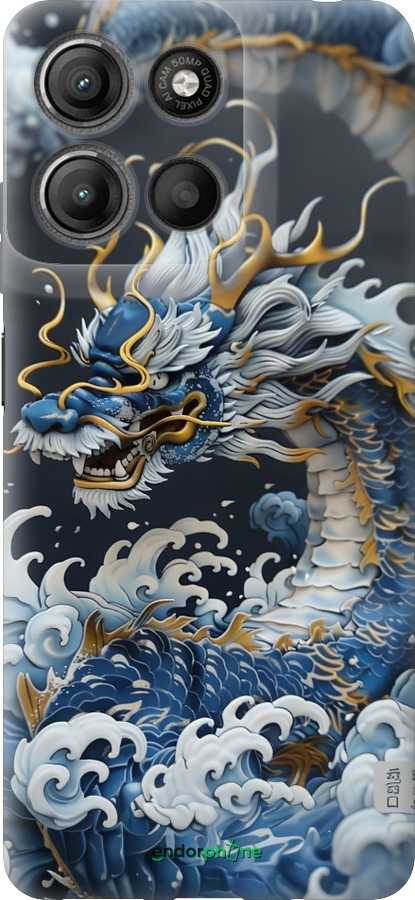 Силіконовий чехол Водяний дракон для Motorola Moto G15 Power - 6113u-4044 изображение 