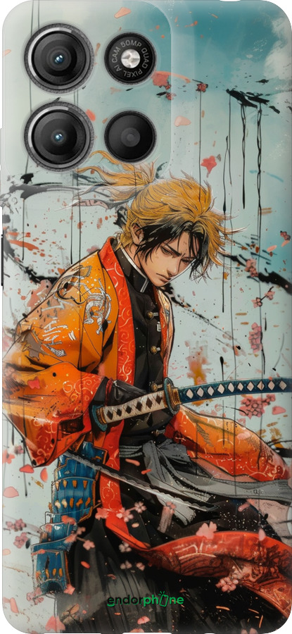 Силиконовый чехол Agatsuma Zenitsu: Убийца демонов для Motorola Moto G15 Power - 6118u-4044 изображение 