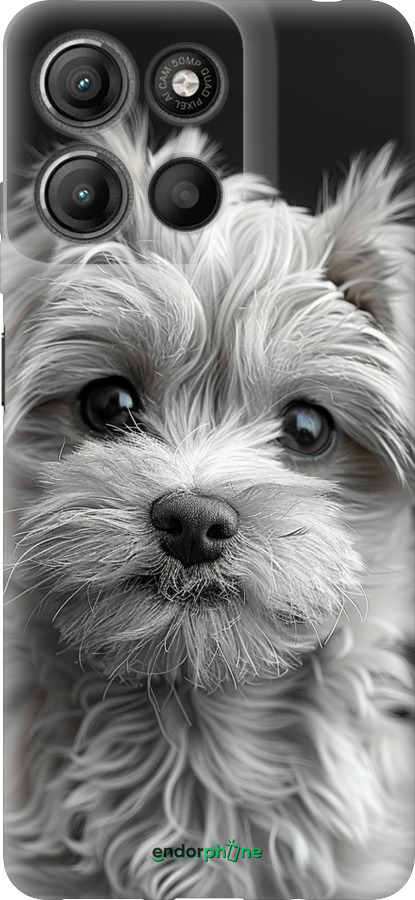 Силиконовый чехол Мальтипу на чорном фоне для Motorola Moto G15 Power - 6156u-4044 изображение 