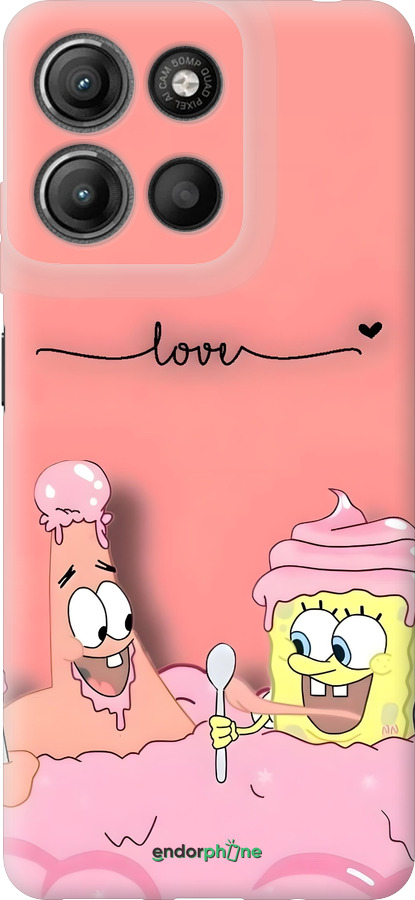 Силіконовий чехол Спанч Боб для Motorola Moto G15 Power - 6282u-4044 изображение 