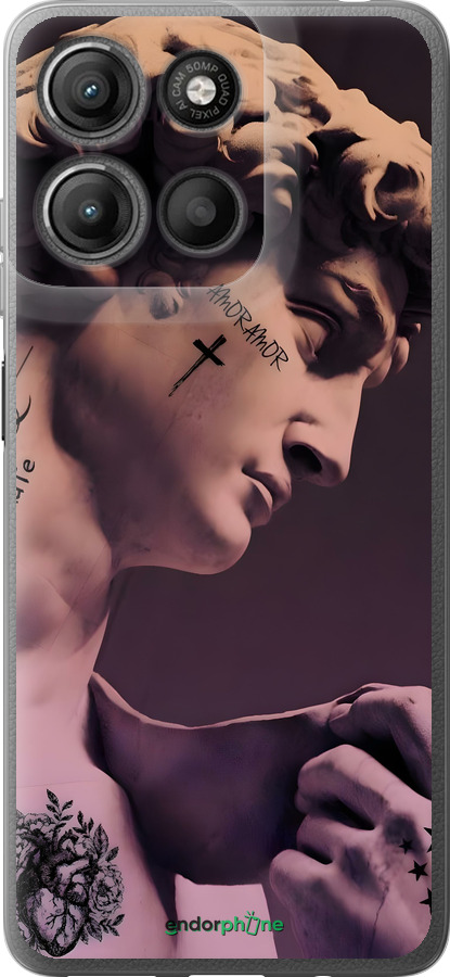 Силиконовый чехол Давид для Motorola Moto G15 Power - 6302u-4044 изображение 