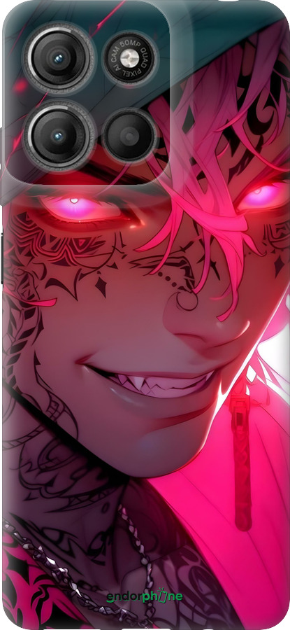 Силиконовый чехол Аниме демон 3 для Motorola Moto G15 Power - 6313u-4044 изображение 