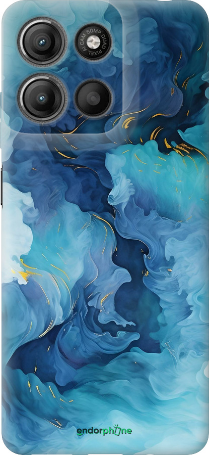 Силиконовый чехол Акварель для Motorola Moto G15 Power - 6320u-4044 изображение 