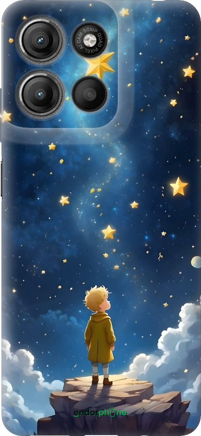 Силиконовый чехол Маленький принц для Motorola Moto G15 Power - 6326u-4044 изображение 