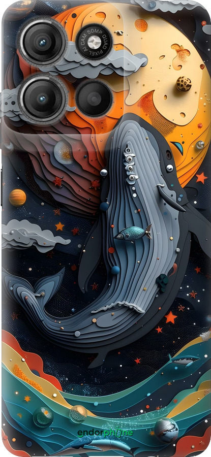 Силиконовый чехол Кит в космосе для Motorola Moto G15 Power - 6328u-4044 изображение 