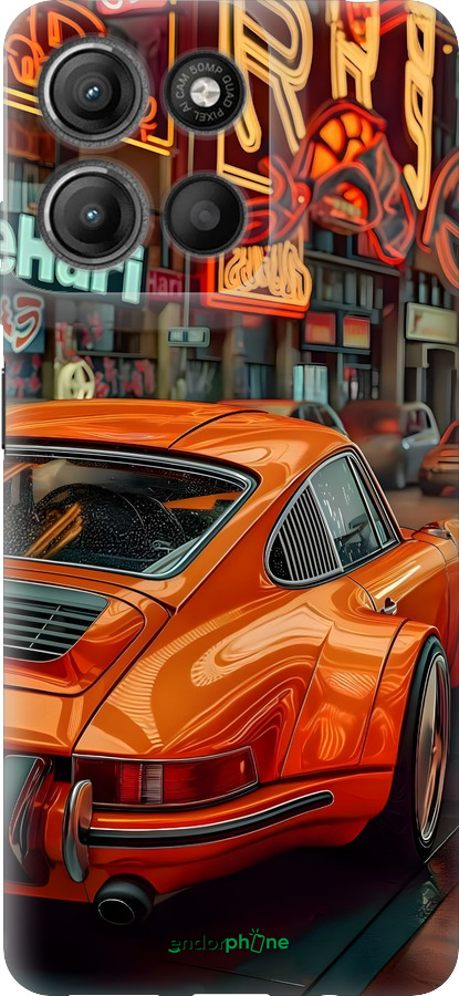 Силіконовий чехол Порше для Motorola Moto G15 Power - 6334u-4044 изображение 