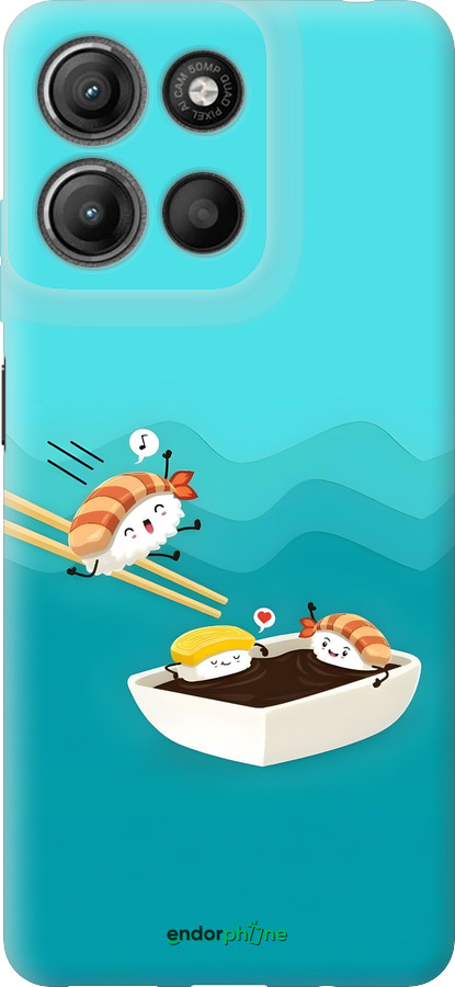 Силиконовый чехол Суши для Motorola Moto G15 Power - 6354u-4044 изображение 