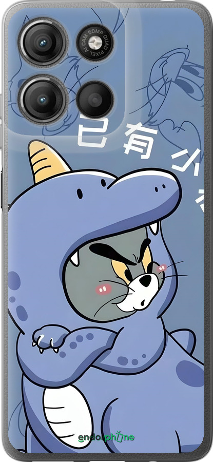 Силиконовый чехол Том и джерри 1 для Motorola Moto G15 Power - 6358u-4044 изображение 