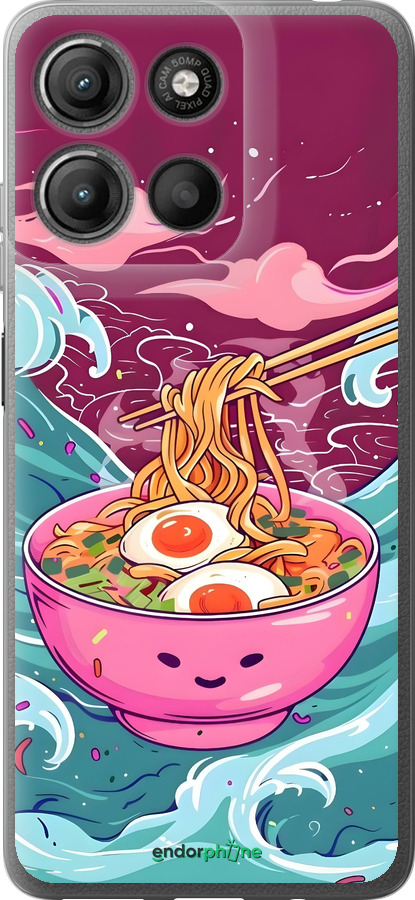 Силиконовый чехол Рамен для Motorola Moto G15 Power - 6360u-4044 изображение 