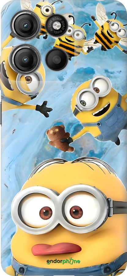 Силиконовый чехол Миньоны для Motorola Moto G15 Power - 6386u-4044 изображение 