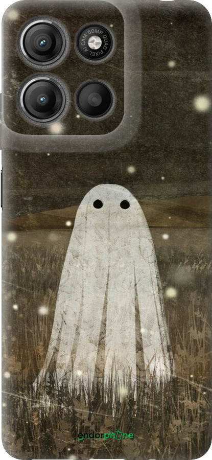 Силиконовый чехол Привидение и светлячки для Motorola Moto G15 Power - 6406u-4044 изображение 