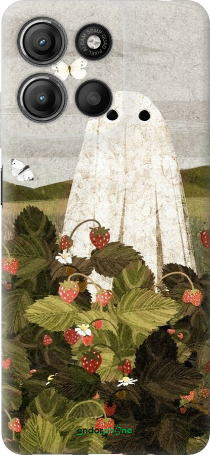 Силиконовый чехол Клубничные поля и привидения для Motorola Moto G15 Power - 6426u-4044 изображение 