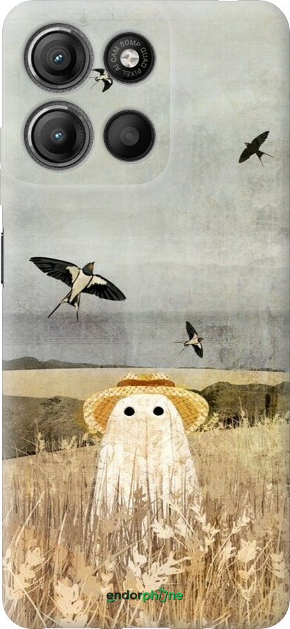 Силиконовый чехол Призрак в поле для Motorola Moto G15 Power - 6427u-4044 изображение 