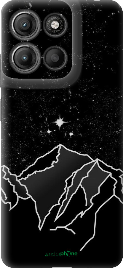 Силиконовый чехол Минималистический горный пейзаж для Motorola Moto G15 Power - 6438u-4044 изображение 